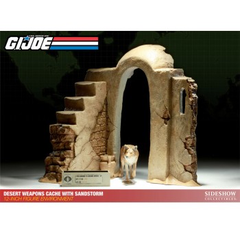 G.I. Joe Diorama Desert Weapons Cache with Sandstorm 38 cm